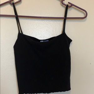 Black H&M cropped tank top.